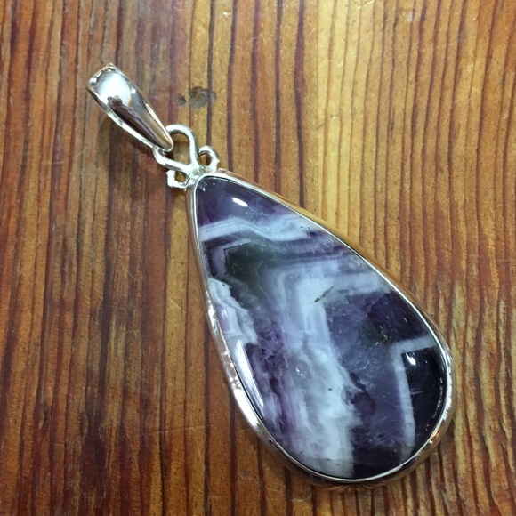 Jewelry - Chevron Amethyst Pendant